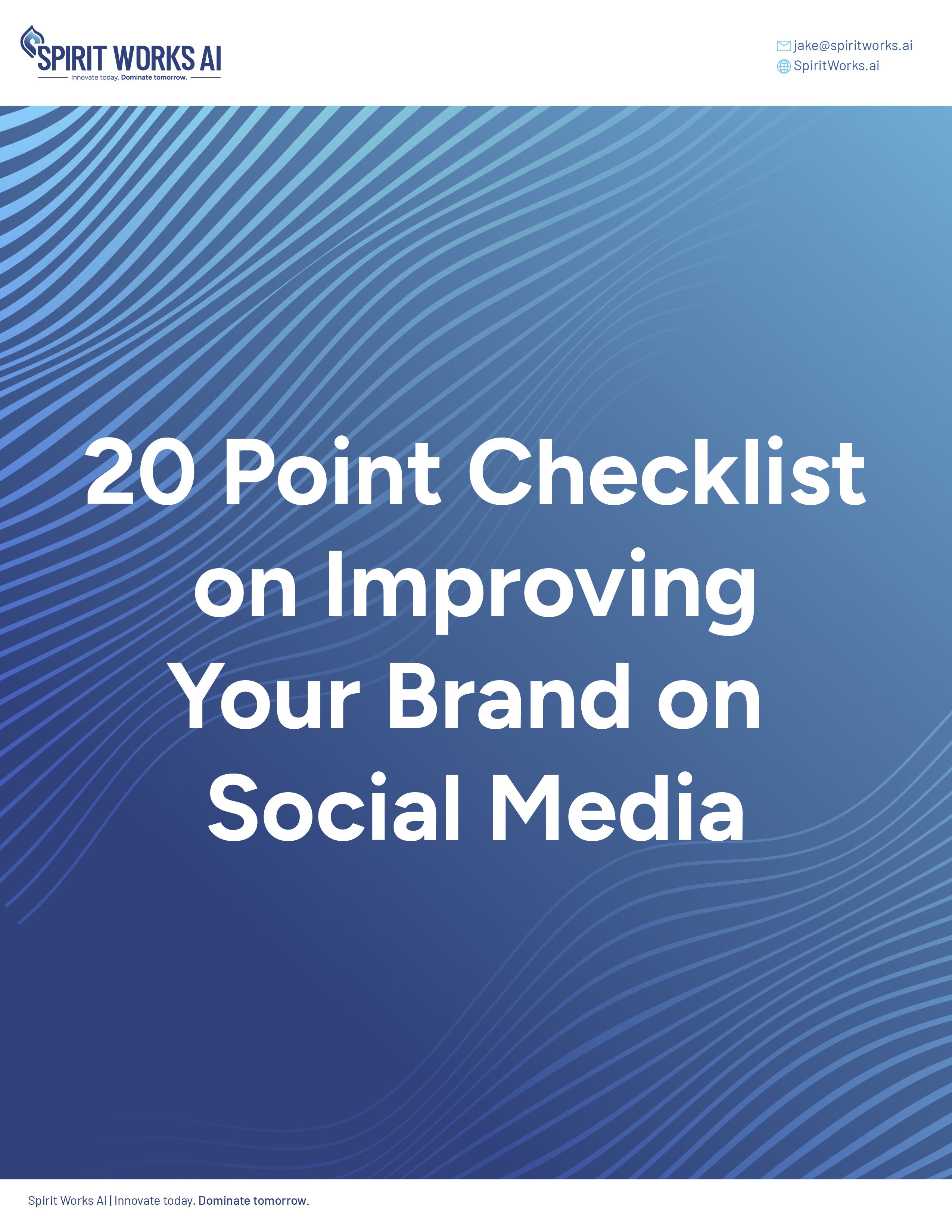 20 Point Checklist on Improving Your Brand on Social Media